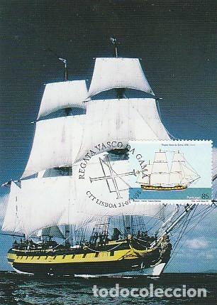 Sellos: Portugal & Maxima, Regata Vasco da Gama, Rose, Estados Unidos, Lisboa 1998 (206A)