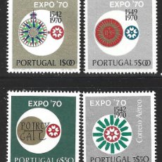 Sellos: PORTUGAL 1086/88 Y AEREO 11** - AÑO 1970 - EXPO 70, EXPOSICION UNIVERSALDE OSAKA