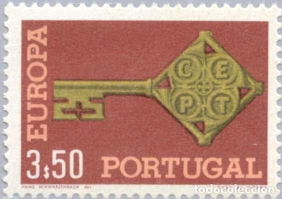 Timbres: Francobollo - Portogallo - C.E.P.T.- Key - 3.50 E - 1968 - Usato