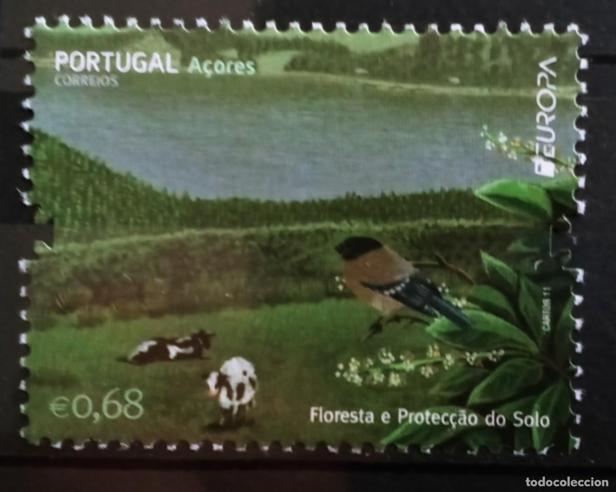 Selos: AZORES - PORTUGAL - IVERT 559 NUEVOS ** - EUROPA CEPT 2011 - NATURALEZA BOSQUES