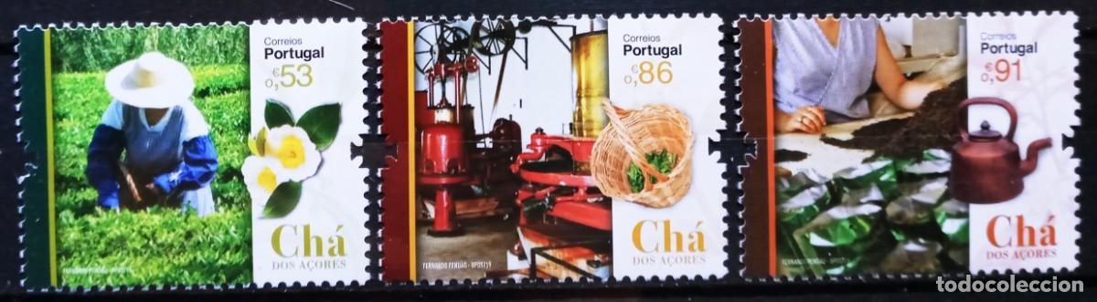 Selos: AZORES - PORTUGAL - IVERT 4508/10 NUEVOS ** - EL TE DE LAS AZORES