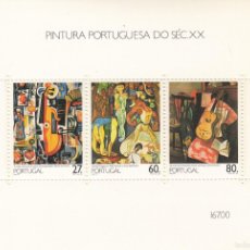 Sellos: HB654 - PORTUGAL 1988 - YVERT HB 60 ** NUEVO SIN FIJASELLOS - PINTURA PORTUGUESA DEL SIGLO XX