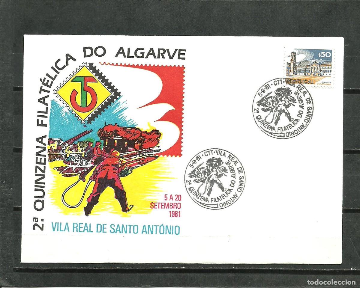 Selos: PORTUGAL - VILA REAL S.ANTONIO 1981-SOBRE 2&ordf; Q. FILAT.ALGARVE -NO CIRCULADA