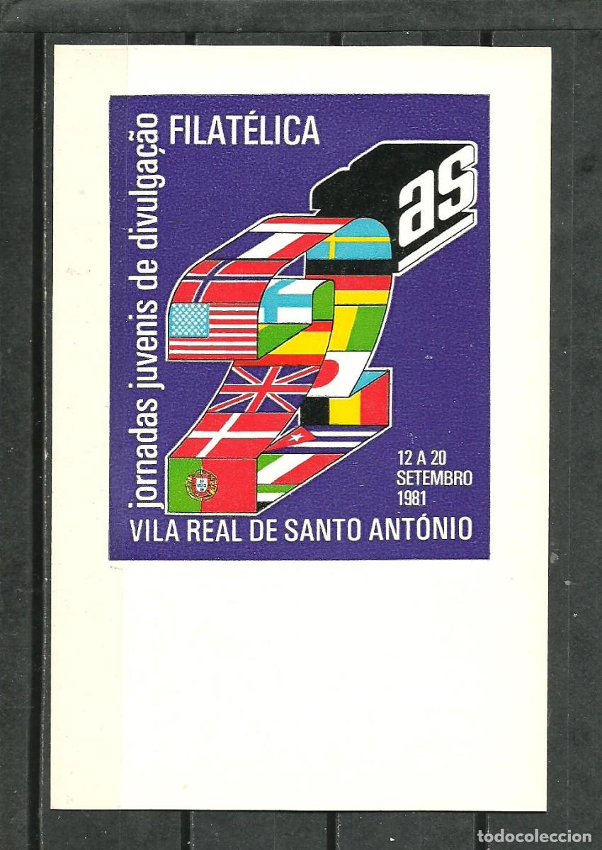 Selos: PORTUGAL - VILA REAL S.ANTONIO 1981-TARJETA JORNADA JUVENIS -NO CIRCULADA
