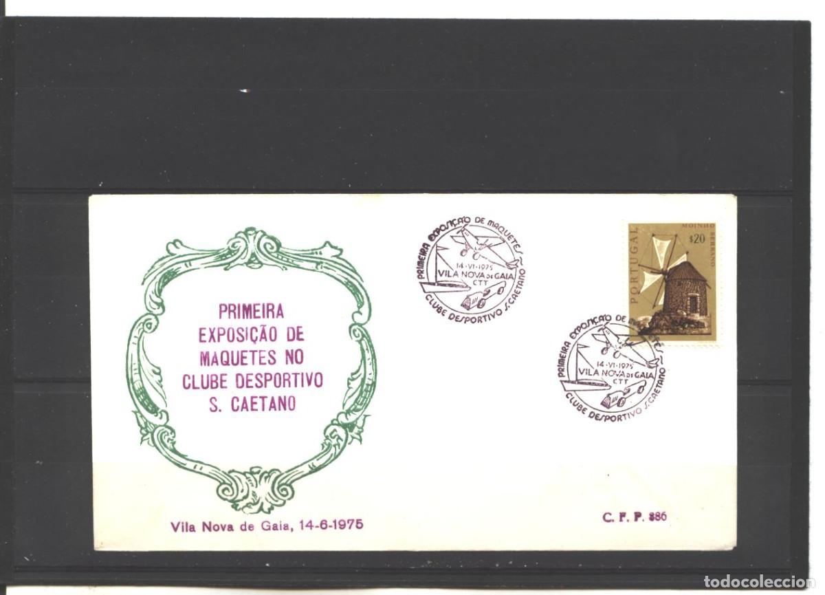 Selos: PORTUGAL - VILA NOVA DE GAIS 1975-SOBRE EXPO. MAQUETAS -NO CIRCULADO