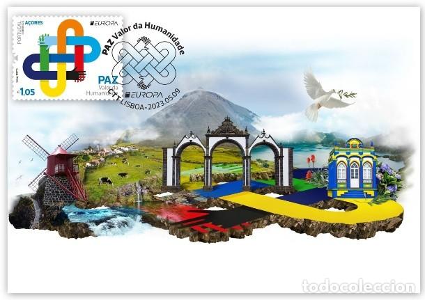 Sellos: Portugal & Maxima, CEPT Europa Azores, Paz, Valor de la Humanidad 2023 (56579)