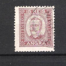 Sellos: PORTUGAL. ANGRA. 1892-1893. CARLOS I. 15 REIS MARRÓN. USADO