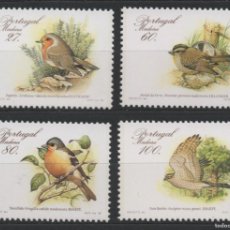 Sellos: PORTUGAL 1988 AVES MADEIRA COMPLETA MNH