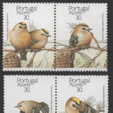 Sellos: PORTUGAL 1989 AVES AZORES COMPLETA MNH