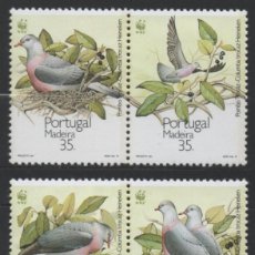 Sellos: PORTUGAL 1990 AVES MADEIRA COMPLETA MNH