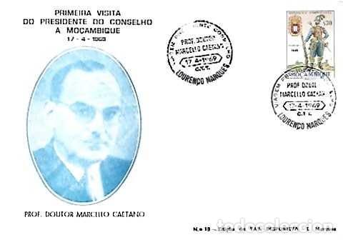 Timbres: Mozambique & FDC Ultramar, Visita del Presidente Marcello Caetano, Louren&ccedil;o Marques 1969 (28660)