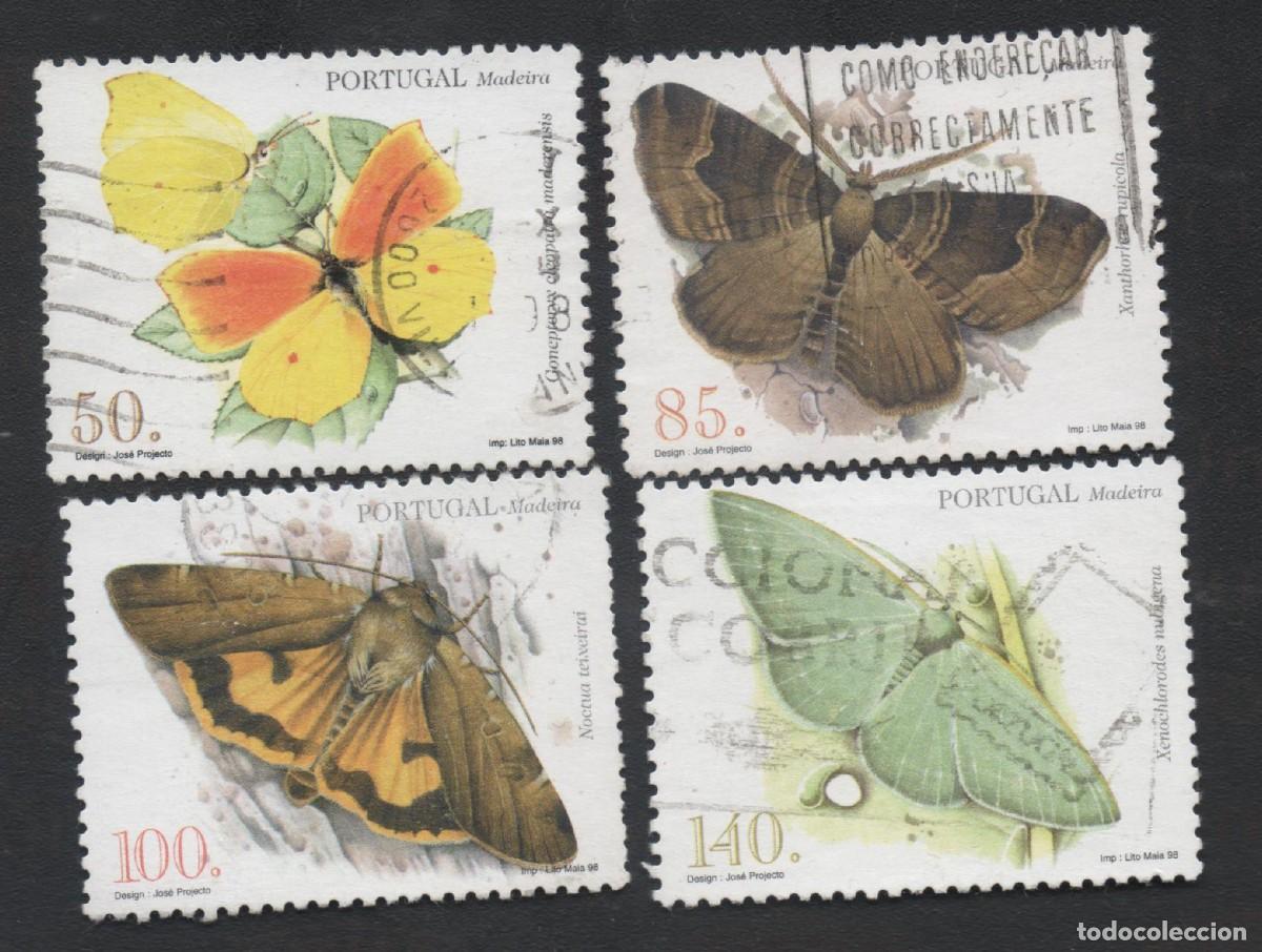 Briefmarken: FILA 1998 PORTUGAL AF-2551-2554 IVERT 200-203 INSECTOS MADEIRA CIRCULADA (O)