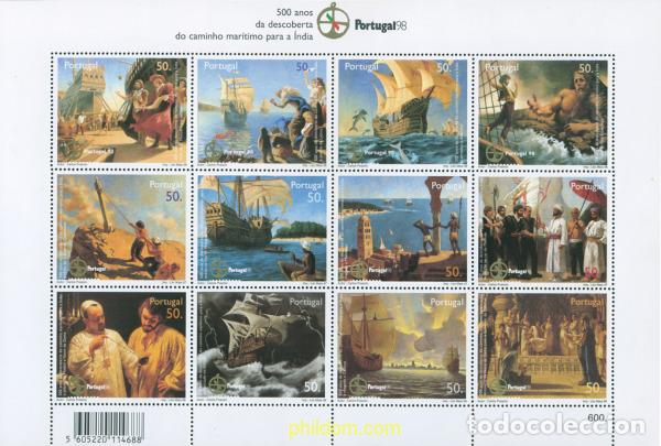 Francobolli: 126413 MNH PORTUGAL 1998 500 ANIVERSARIO DEL DESCUBRIMIENTO DE LA RUTA MARINA DE LAS INDIAS POR VAS