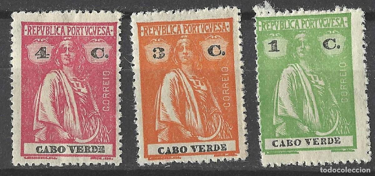 Timbres: CAPE VERDE/1916/MH/SC#164, 169-70/ CERES / SET PARCIAL /