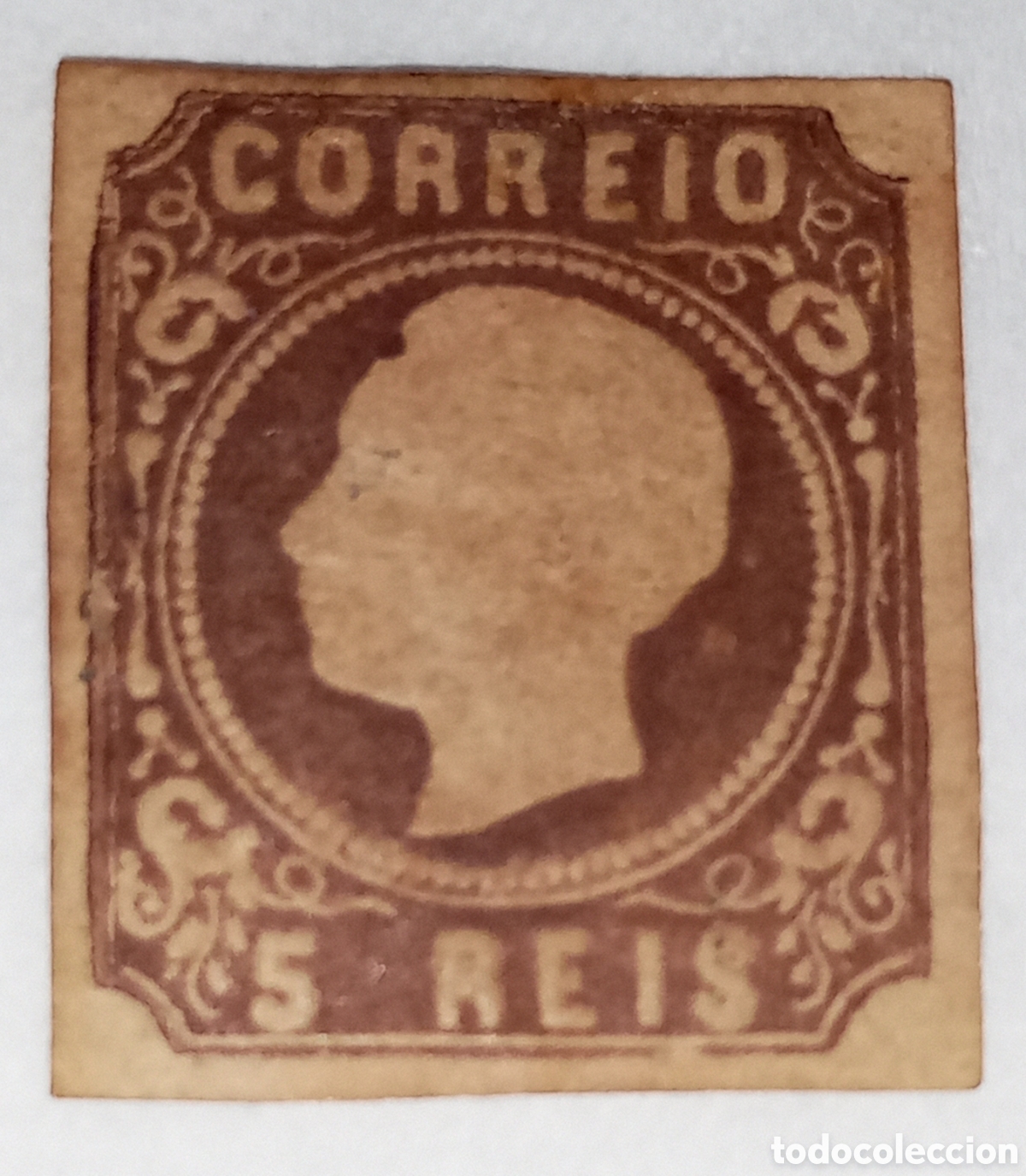 Stamps: Sello Portugal 5R 1862 nuevo con charnela sin dental