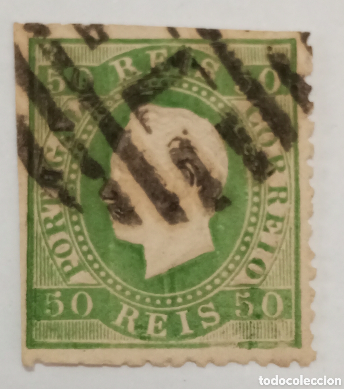 Stamps: Sello Portugal 1870-76 Don luis I usado