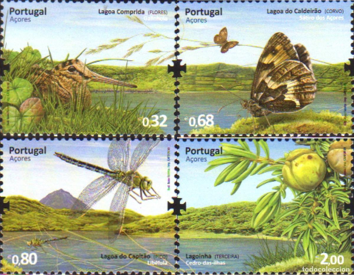 Sellos: 242340 MNH AZORES 2009 BIODIVERSIDAD DE LOS LAGOS DE AZORES