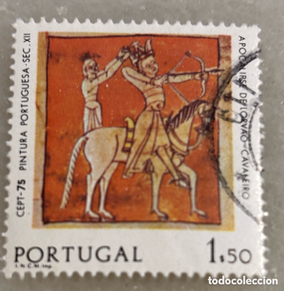 Francobolli: Sello Portugal conmemorativo de la conferencia europea de telecomunicaciones 1975