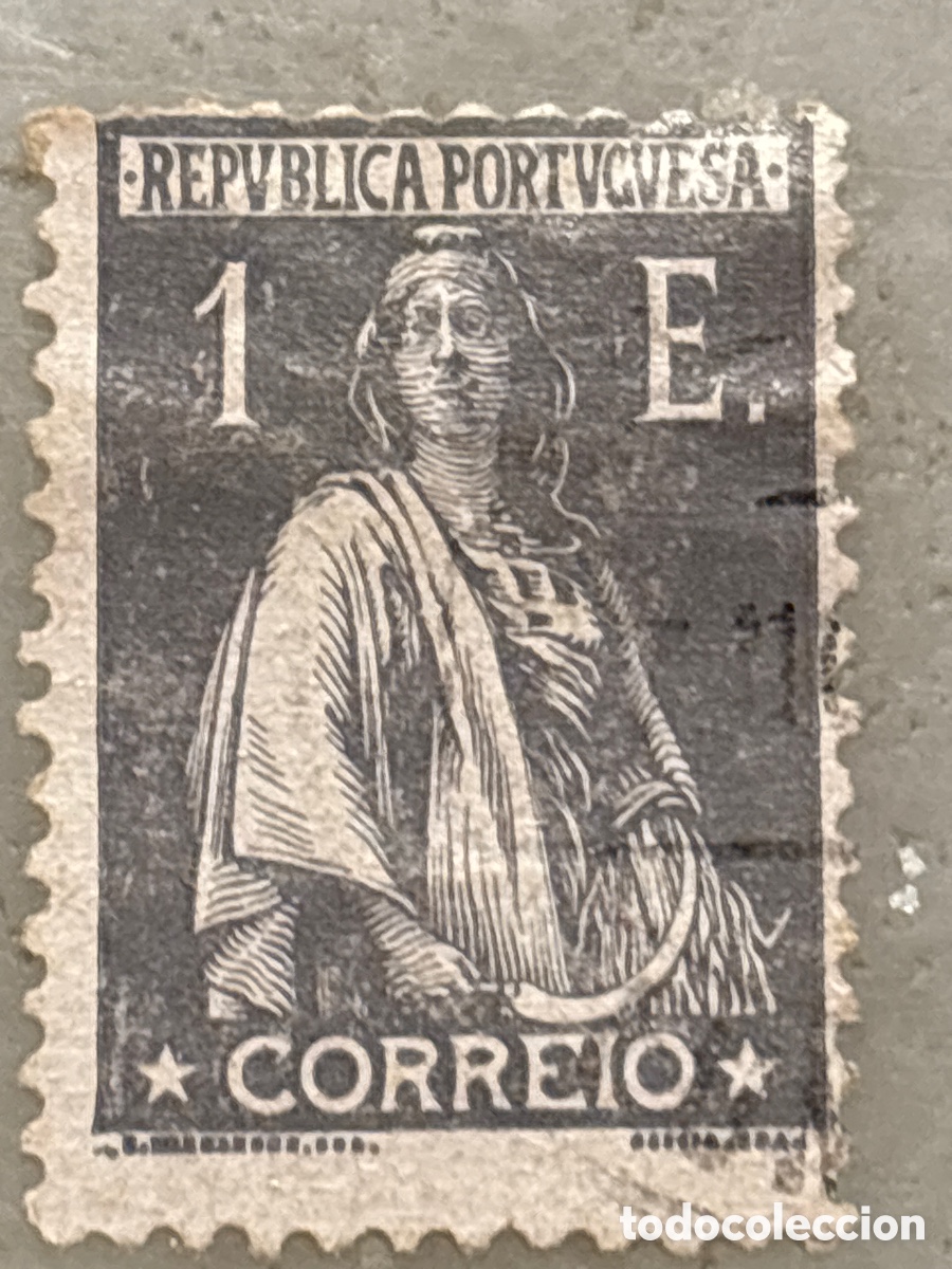 Francobolli: Sello Portugal, Ceres 1923 24 1E