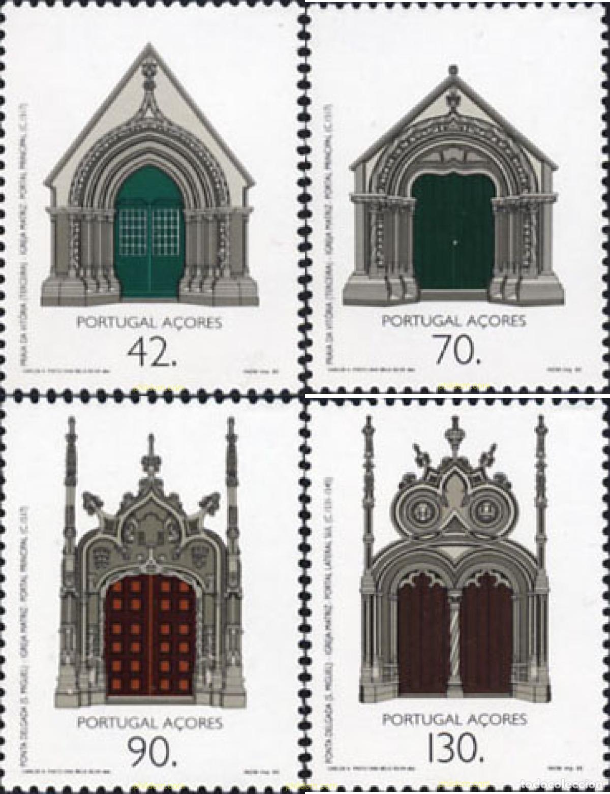 Sellos: 126567 MNH AZORES 1993 ARQUITECTURA DE LA EPOCA DE LOS DESCUBRIMIENTOS
