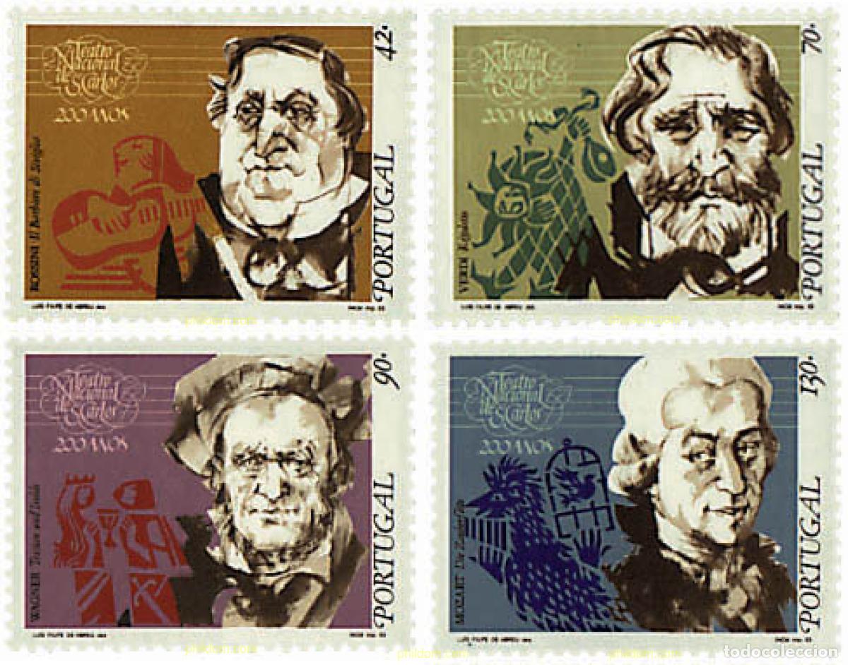 Sellos: 87606 MNH PORTUGAL 1993 BICENTENARIO DE LA FUNDACION DEL TEATRO NACIONAL DE SAN CARLOS