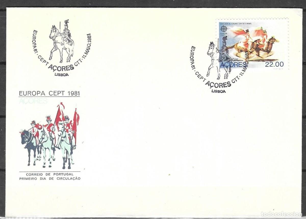 Sellos: SOBRE 1&ordm; DIA AZORES 1981, EUROPA YT 331