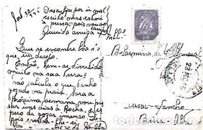 Sellos: Portugal y Portim&atilde;o, Praia da Rocha, Vista tomada desde la Explanada, Nelas, Casal Sancho 1945 (12)