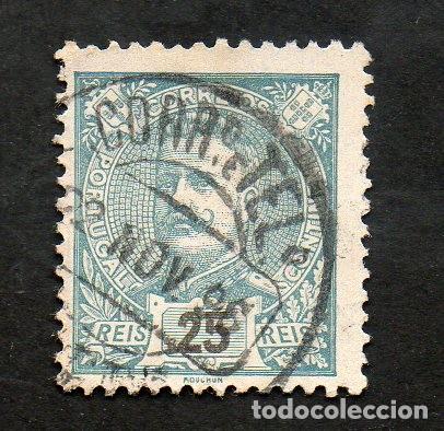 Sellos: FILA 1895-96 PORTUGAL AF-131 YVERT-130 D.CARLOS I CIRCULADO