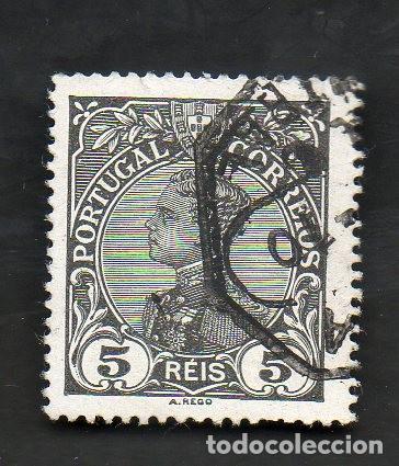 Sellos: FILA 1910 PORTUGAL AF-157 YVERT-155 D.MANUEL II CIRCULADO