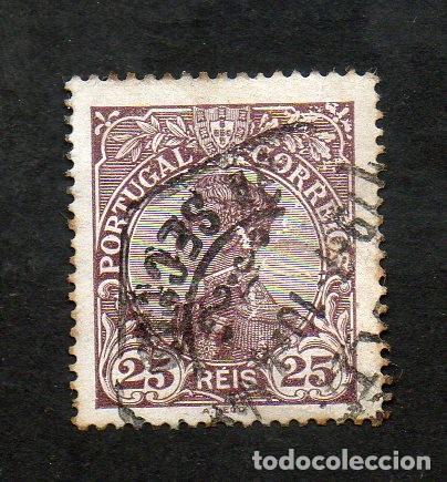 Sellos: FILA 1910 PORTUGAL AF-161 YVERT-159 D.MANUEL II CIRCULADO