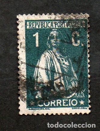 Sellos: FILA 1912 PORTUGAL AF-208 YVERT-208 CERES CIRCULADO