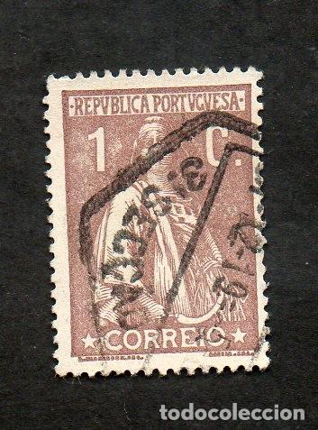 Sellos: FILA 1917-20 PORTUGAL AF-221 YVERT-221 B CERES CIRCULADO DENT- 15X14