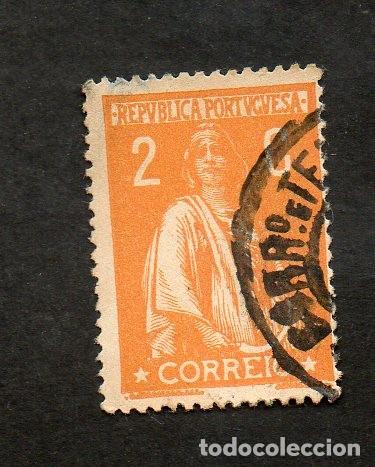 Sellos: FILA 1917-20 PORTUGAL AF-223 YVERT-230 CERES CIRCULADO DENT- 15X14