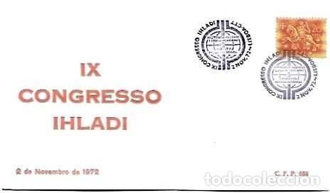 Sellos: Portugal y FDC IX Congreso Ihladi, Instituto Hispano-Luso-Americano de Derecho Internacional 1972
