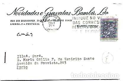 Sellos: Portugal & Marcofilia, Novedades y corbatas de bamb&uacute; Lda. Lisboa, Porto 1959 (2231)