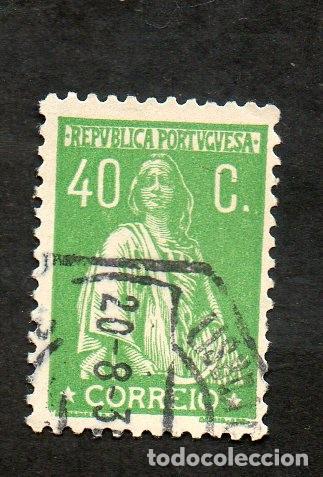 Sellos: FILA 1926 PORTUGAL AF-385 YVERT-376 CERES CIRCULADO DENT- 12X11 1/2