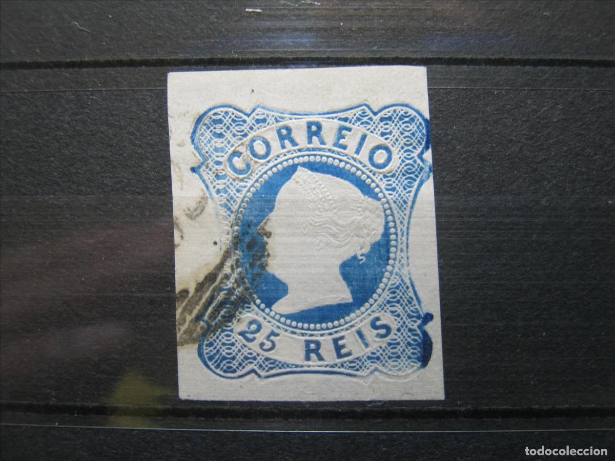 Sellos: PORTUGAL 1853 YVERT 2 USADO MATASELLOS MUY LIMPIO.