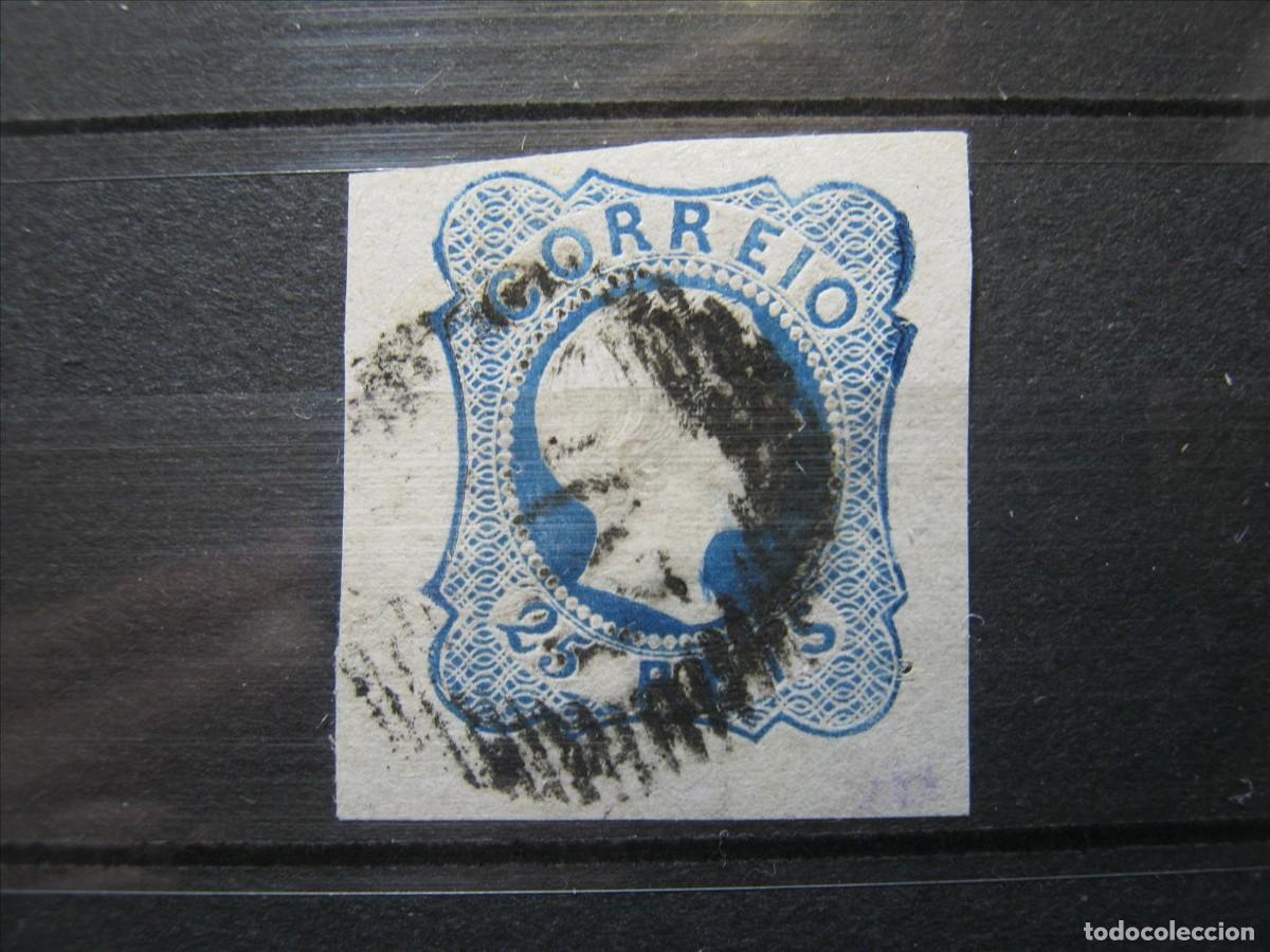 Sellos: PORTUGAL 1856-58 YVERT 10 USADO PERFECTO AMPLIOS M&Aacute;RGENES.