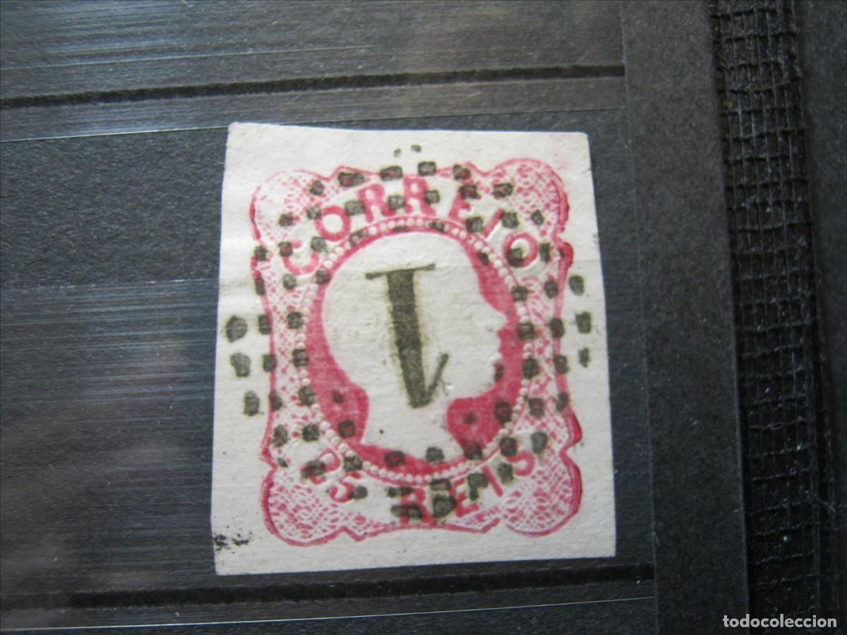 Sellos: PORTUGAL 1856-58 YVERT 12 USADO PERFECTO AMPLIOS M&Aacute;RGENES.