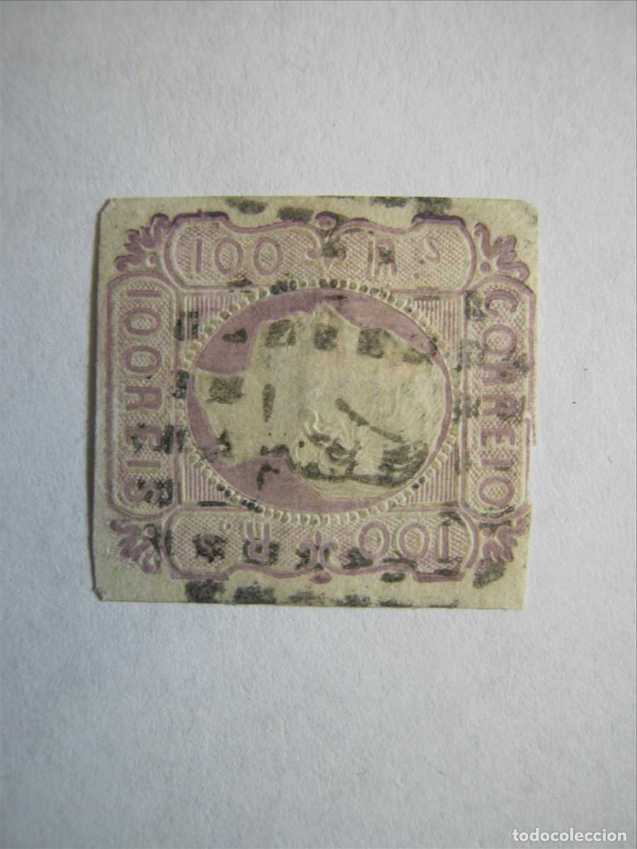 Sellos: PORTUGAL 1862-64 YVERT 17 USADO PUNTO AGUJA CV 95&euro;.