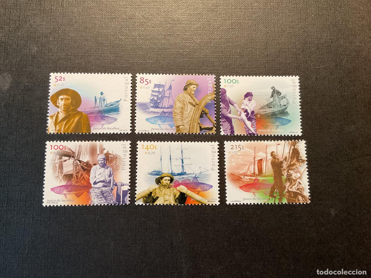 Sellos: PORTUGAL N&ordm; YVERT 2429/4*** A&Ntilde;O 2000. LA PESCA DEL BACALAO