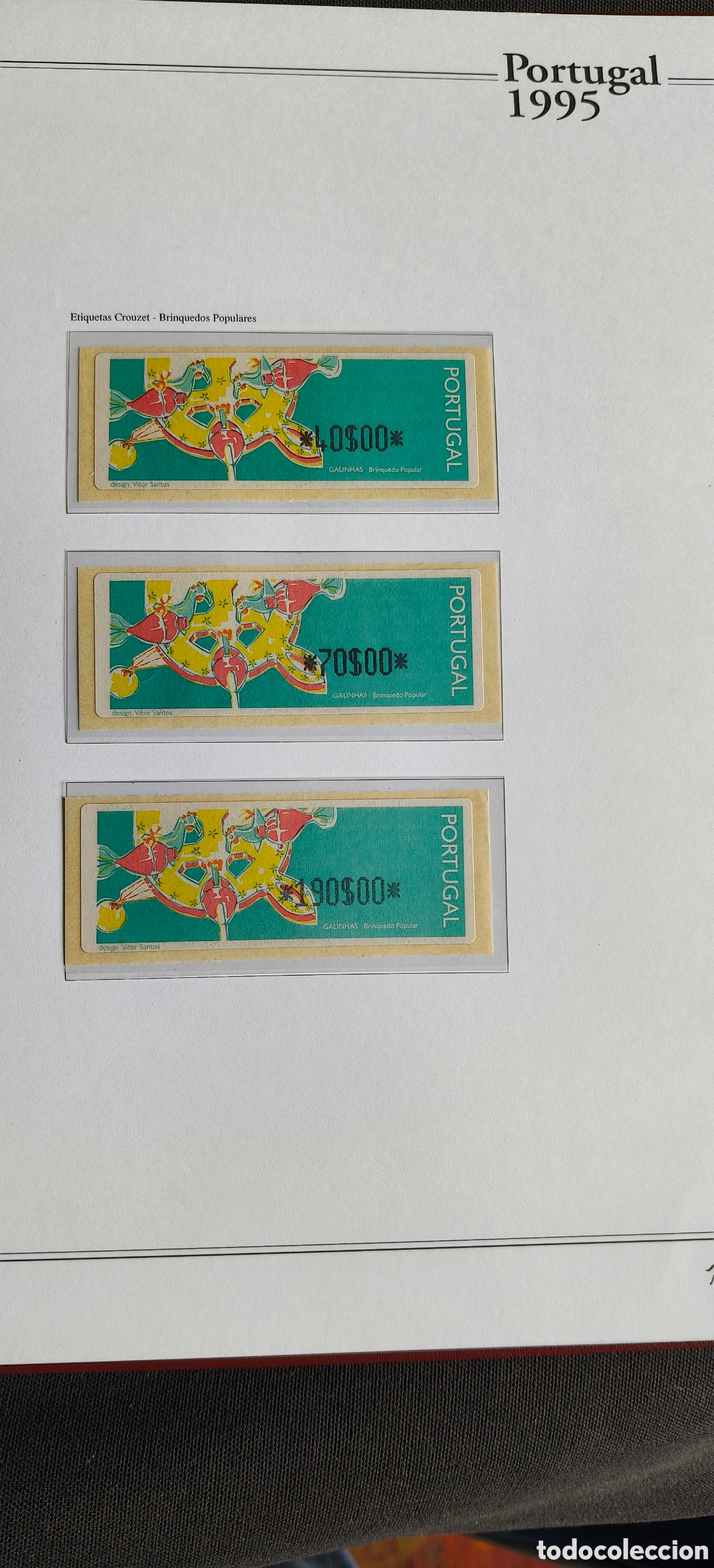 Sellos: &Aacute;lbum selos Portugal 1995 - 1996 completo