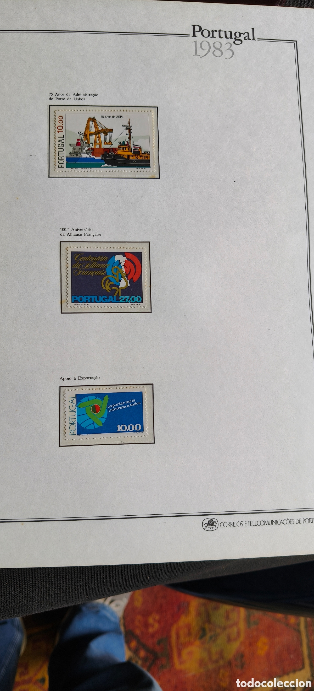Sellos: &Aacute;lbum selos Portugal 1983 - 1984 Y 1985 completo