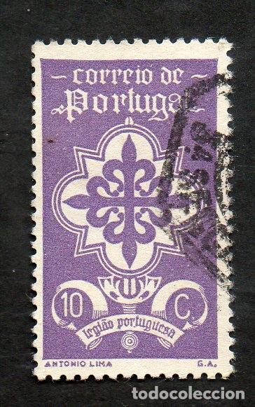 Sellos: FILA 1940 PORTUGAL AF-584 YVERT-593 LEGI&Atilde;O PORTUGUESA CIRCULADO