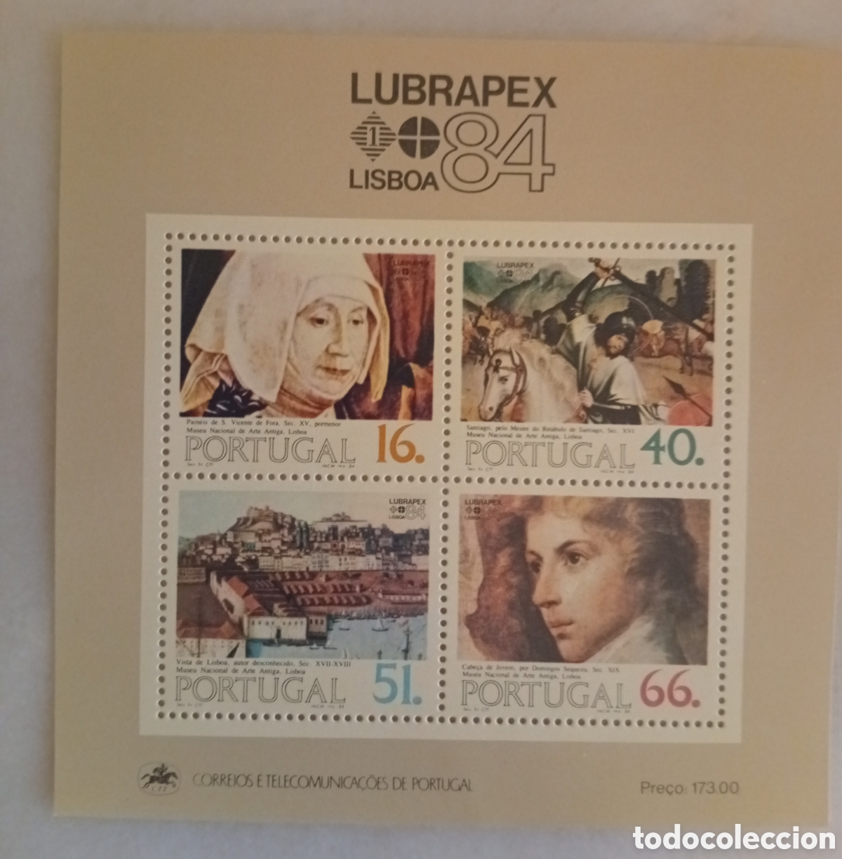 Sellos: Lote de 4 bloques mini pliegos de sellos de correos stamps timbres de Portugal