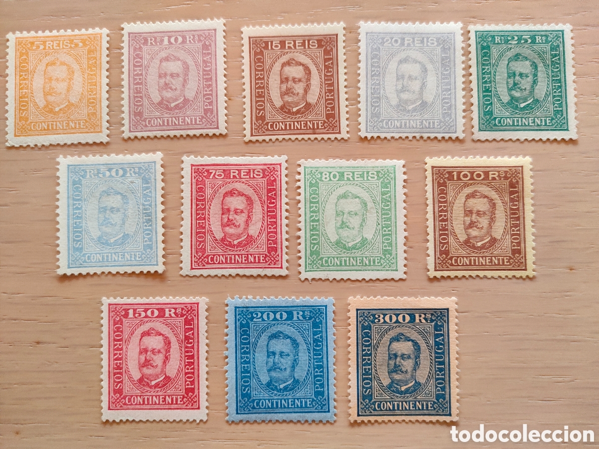 Sellos: sellos Portugal Afinsa Yvert 68 a 79 CARLOS I 1892 1893 MNH ** goma original