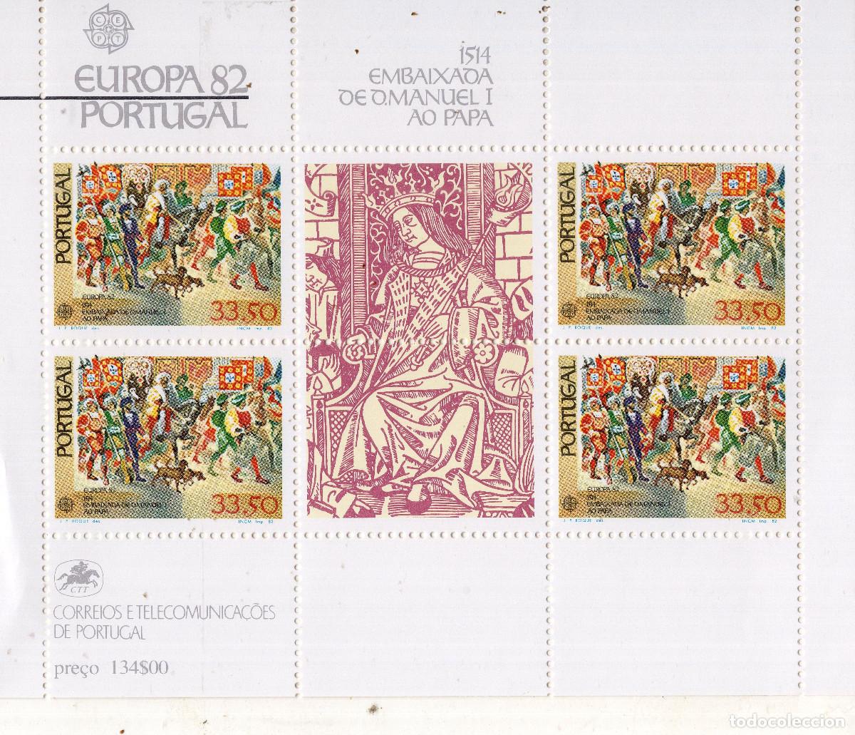 Sellos: PORTUGAL 1982 STAMP MICHEL PT BL35