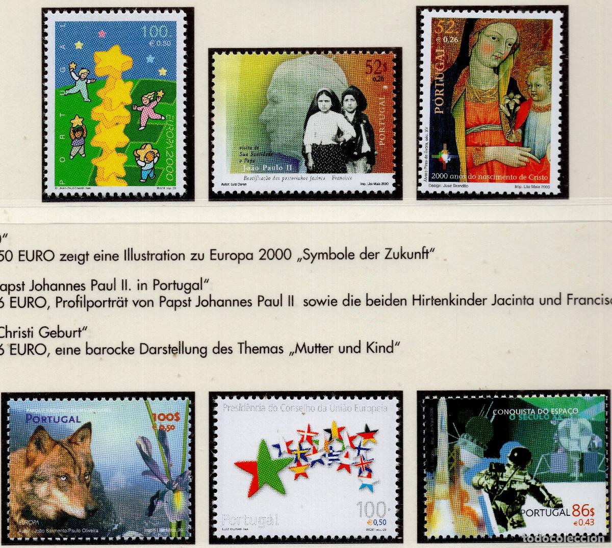 Sellos: PORTUGAL 1999-2000 STAMP MICHEL PT 2430+2431+2386+2338+2387+2435
