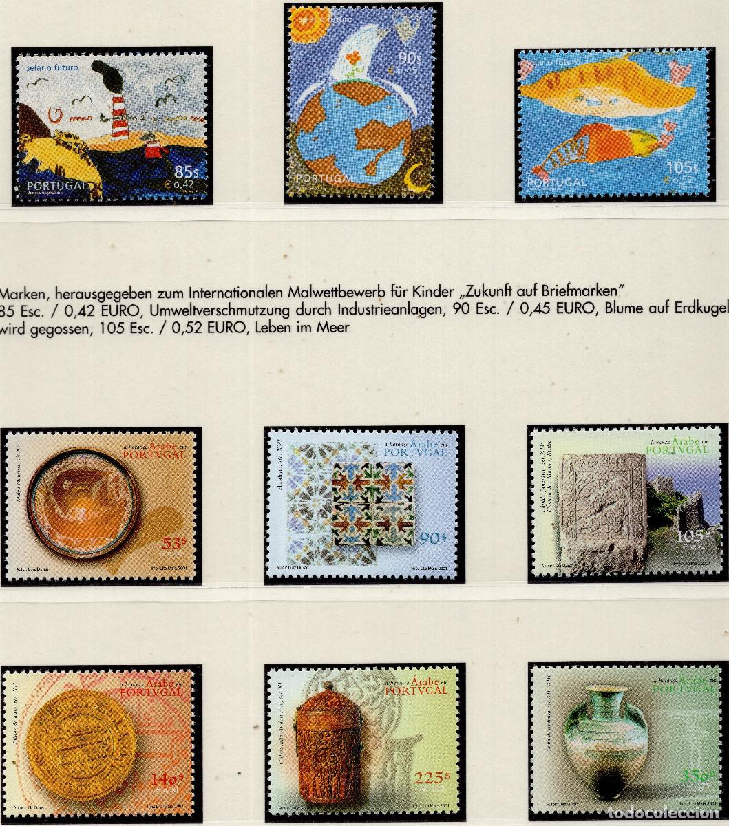 Sellos: PORTUGAL 2001 STAMP MICHEL PT 2490-2495+2496+2497+2498