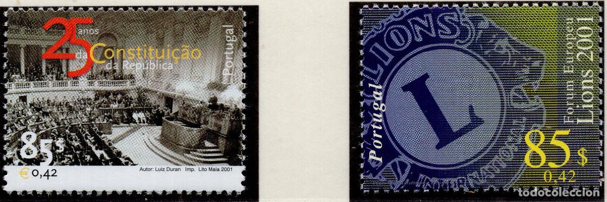 Sellos: PORTUGAL 2001 STAMP MICHEL PT 2502+2530